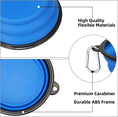 Load image into Gallery viewer, Foldable Pets Food and Water Dishes with Carabiner Clip for Travel 450ML