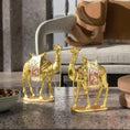 Load image into Gallery viewer, Golden Camel Decorative Statue