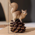 Load image into Gallery viewer, Squirrel & Pine Cone Shaped Decoration Craft