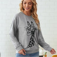Load image into Gallery viewer, EMERY ROSE Giraffe Graphic Drop Shoulder Sweatshirt