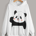 Load image into Gallery viewer, Women Panda Print Pouch Pocket Hoodie
