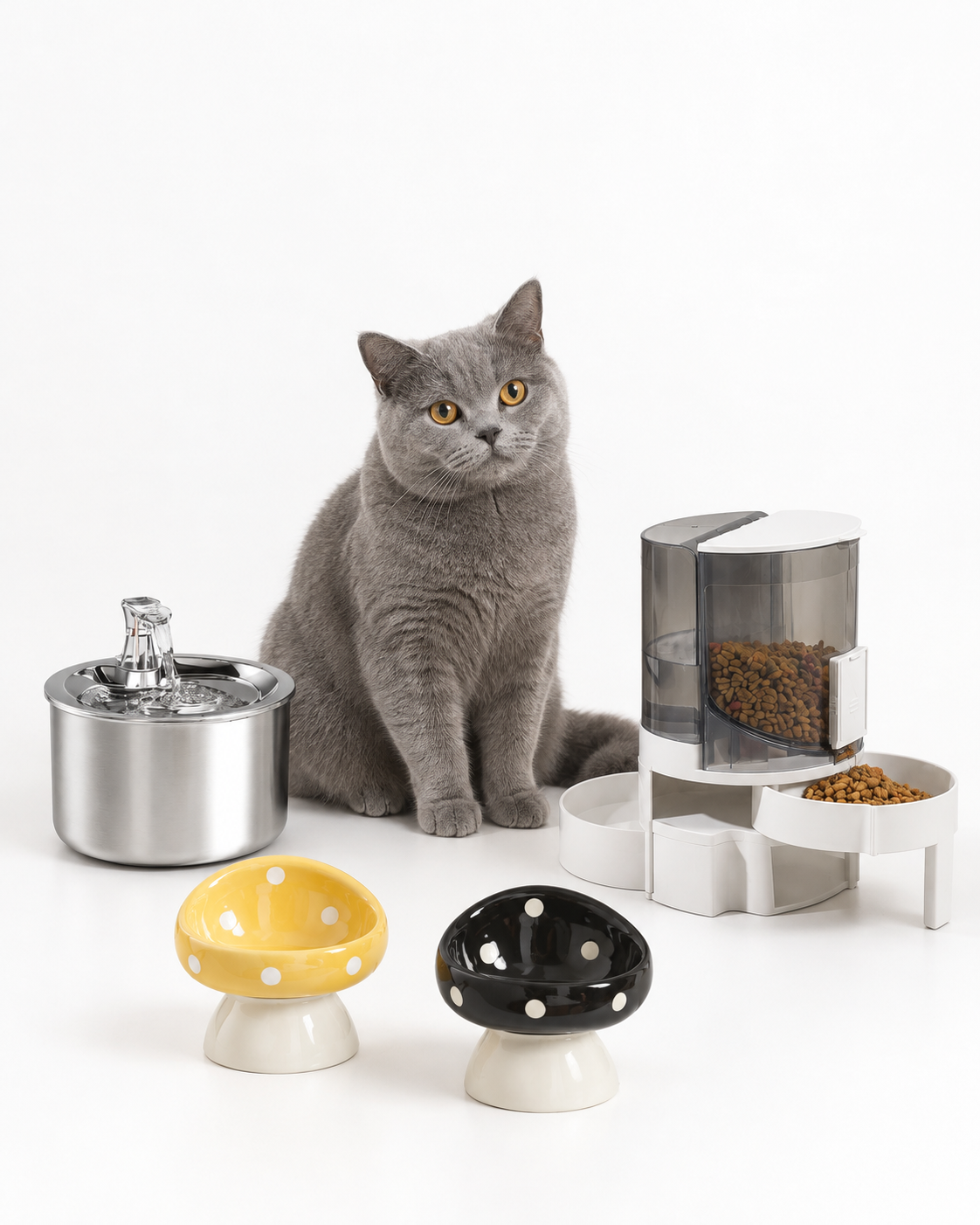 Cat Bowls & Feeding Accessories