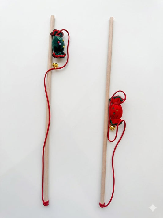 Cat Teaser Wand Toy with Bell