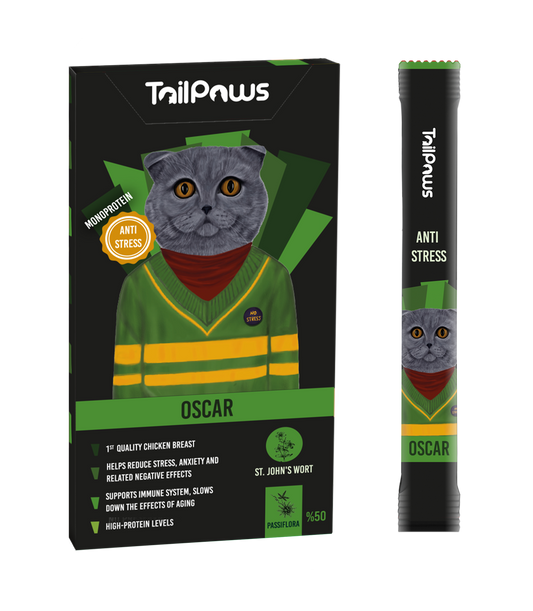 مكافأة قطط أوسكار تيل باوز بالدجاج 15 × 5 قطع