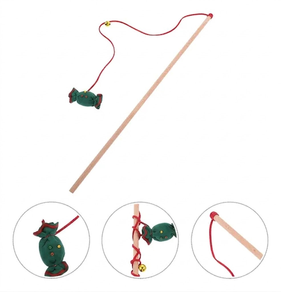 Cat Teaser Wand Toy with Bell