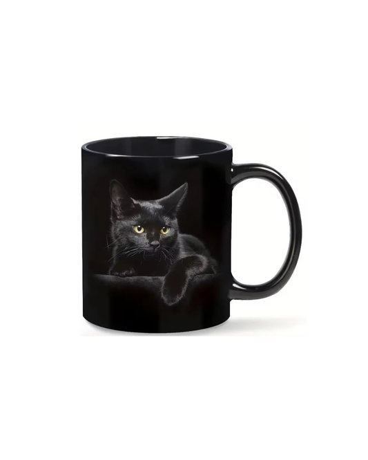 Black Cat Ceramic Mug