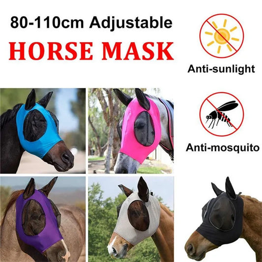 Horse fly mask  Eye Shield Anti Mosquito Ear Insects