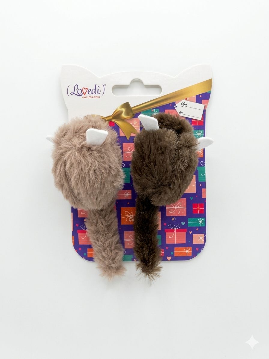 Furry Mouse Cat Toy