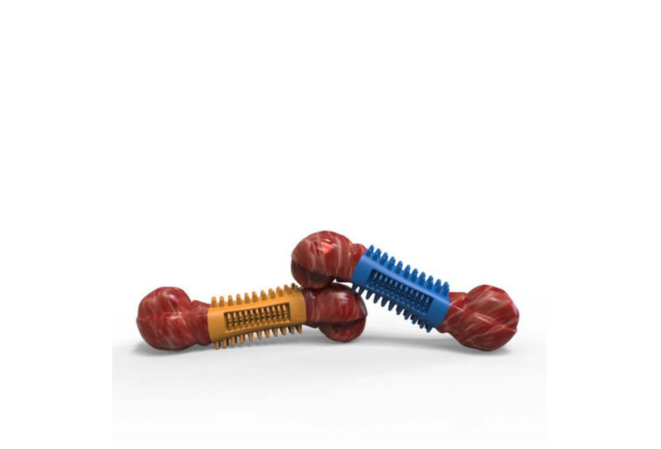 Rubber bitebone dog toys