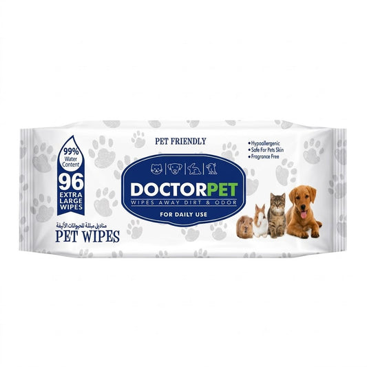 DOCTOR PET WIPES 96 Pcs
