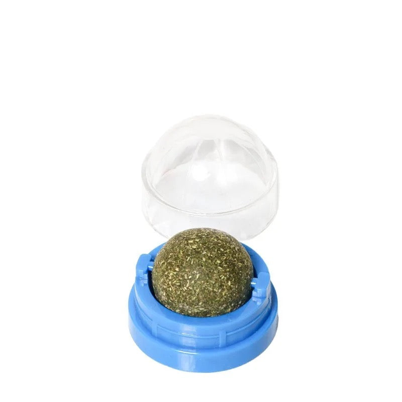 licking cat treats interactive spin playcatnip ball for cats