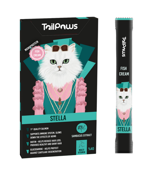 STELLA Tail & Paws Creamy Cat Treat Sugar-Free Salmon
