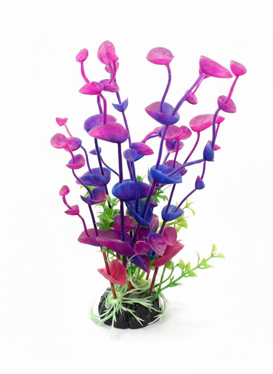 Artificial Aquarium Plant – Vibrant Purple & Pink Decoration