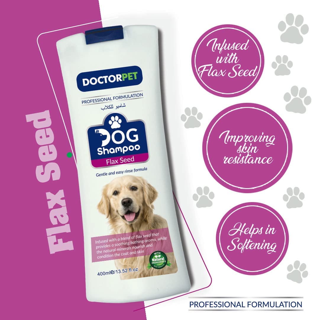 DOCTOR PET DOG SHAMPOO FLAX SEED 400ml