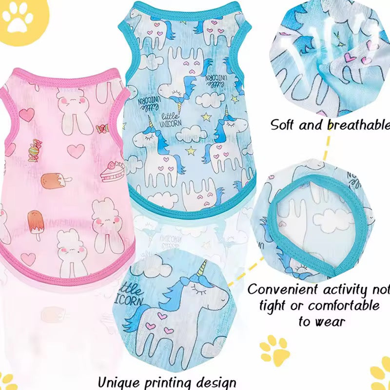 Dog Shirts Pet Clothes Sleeveless Vest