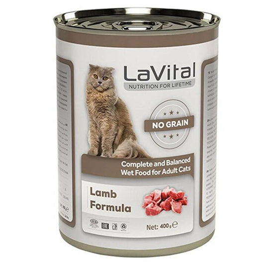 LaVital Grain-Free Adult Wet Cat Food with Paste Lamb Meat 400G
