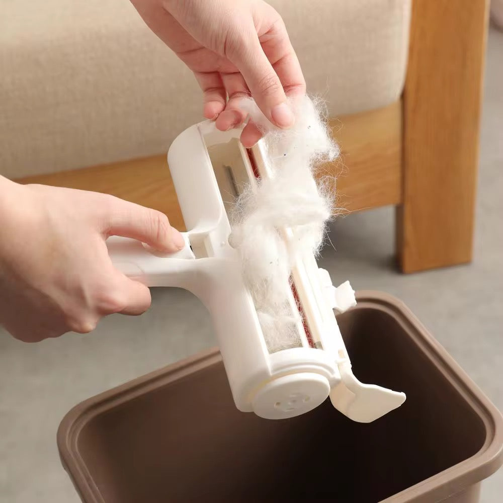 Pet brush tool self cleaning hair remover