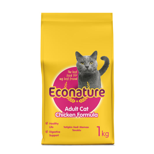 ECONATURE YELLOW ADULT CAT CHICKEN 1 KG