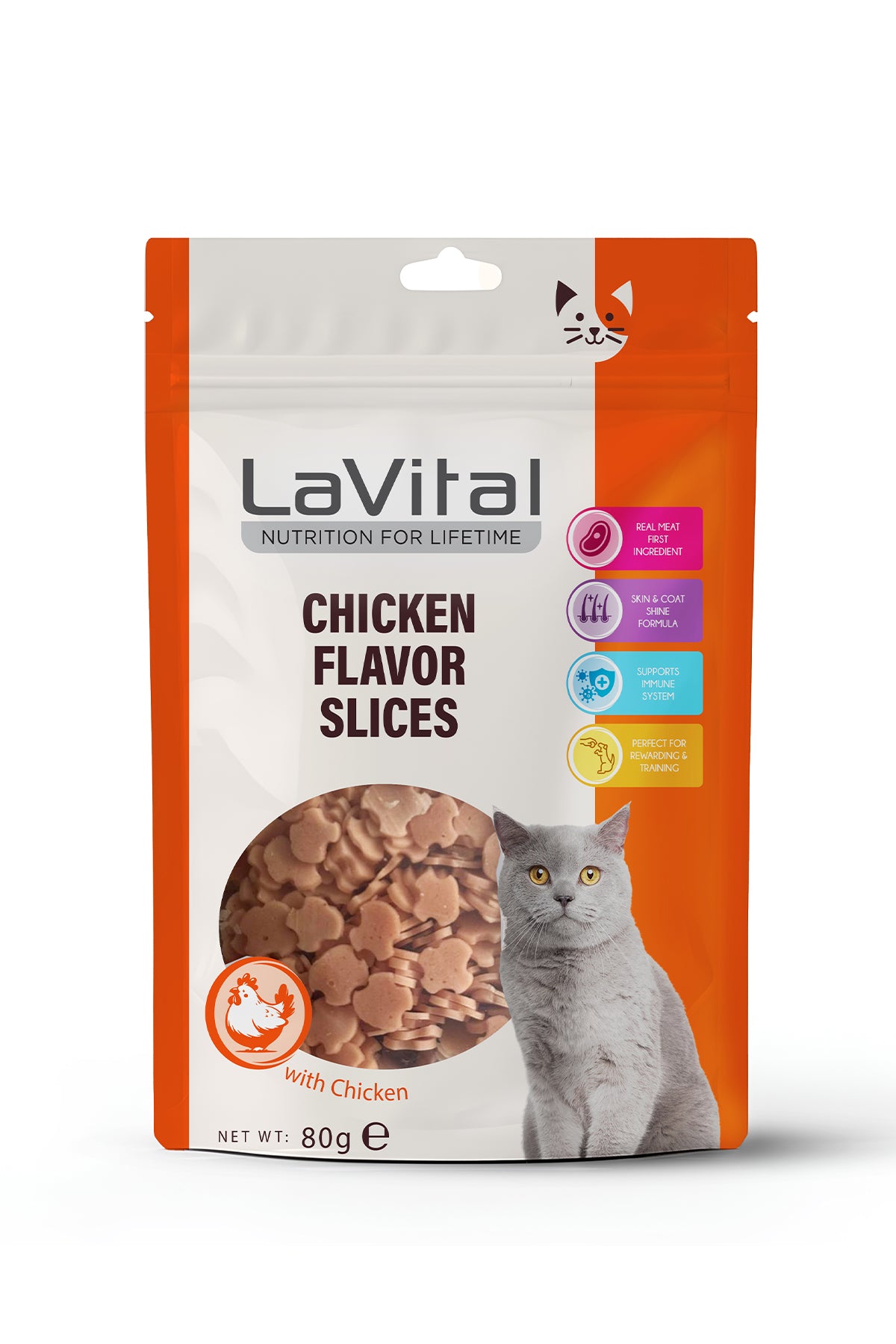 LaVital Cat Treat Chicken Flavored 80g