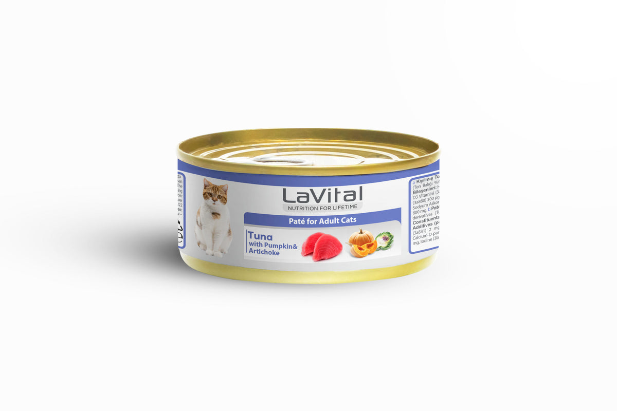 Lavital Tuna, Pumpkin and Artichoke Adult Cat Wet Food 85GR