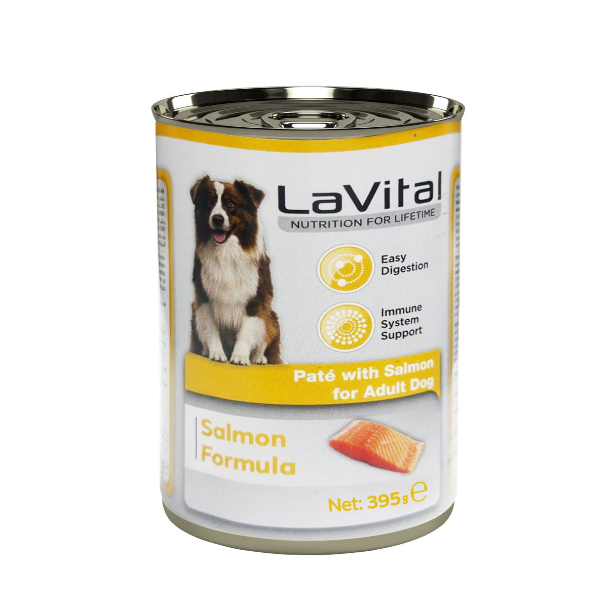 LaVital Adult Dog Food with Salmon 395g