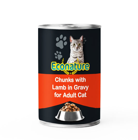 Econature Adult Cat Wet Food Lamb 400GR
