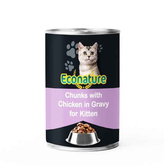 Econature Kitten Wet Food Chicken 400GR