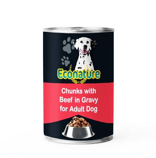 Econature Adult Dog Wet Food Adult Dog Beef 400GR