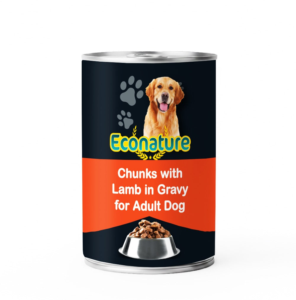 Econature Adult Dog Wet Food Lamb 400GR