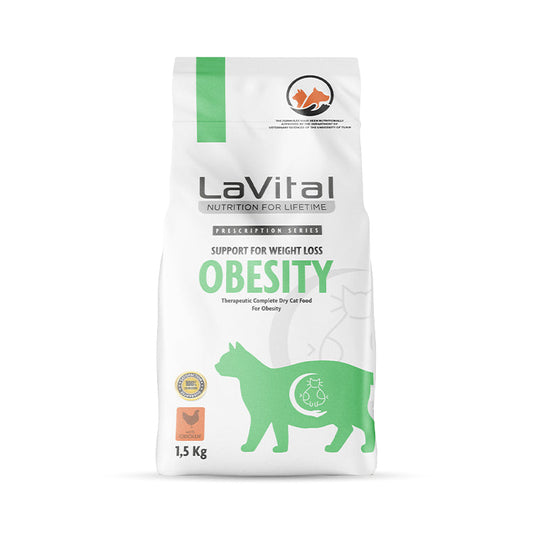 LaVital Obesity Cat Food with Chicken 1.5 KG