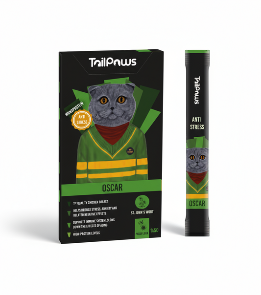 Oscar Tail Paws cat treat with chicken 15x5 PIECES