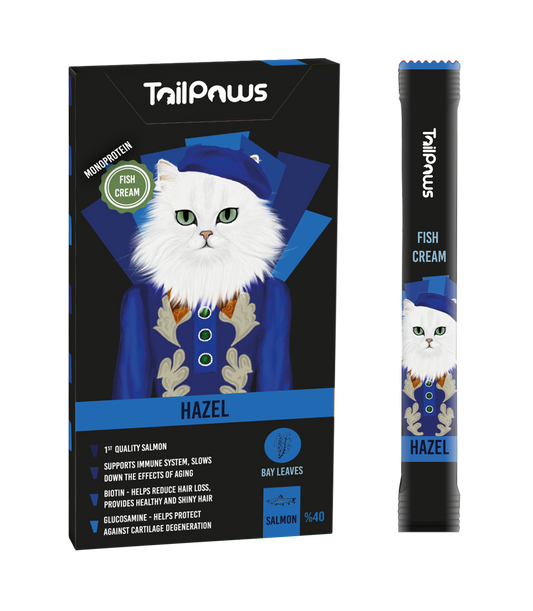 Hazel Tail & Paws Cat Treat With Salmon 5x15g