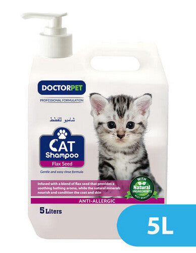 Doctor Pet Cat Shampoo Flax Seed 5L