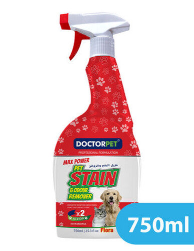 Doctor Pet Stain And Odour Remover Flora 750ml