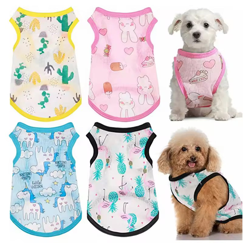Dog Shirts Pet Clothes Sleeveless Vest