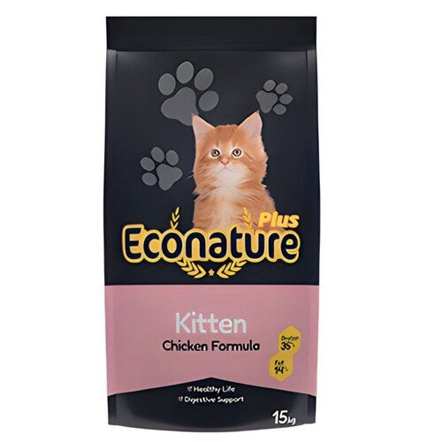 Econature Plus Kitten Food Chicken  15 KG