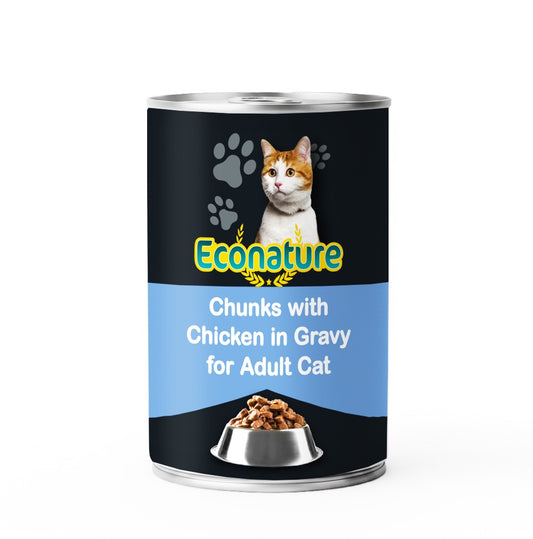 Econature Wet Food for Adult Cat Chicken Formula 400G