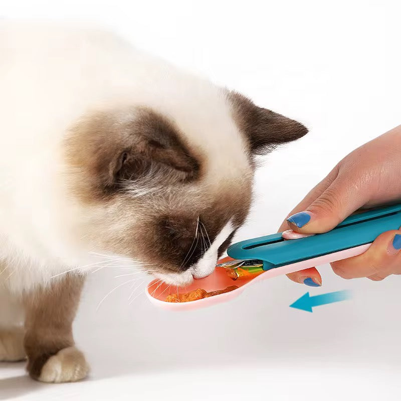 Cat Treat Squeezer Cat Spoon Dispenser