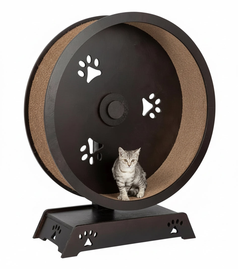 Round Hamster Wheel Style Cat Large