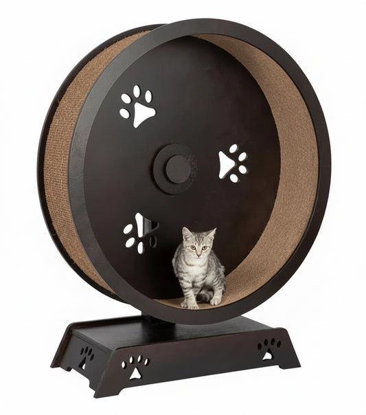 Round Hamster Wheel Style Cat Large