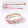 Load image into Gallery viewer, Leather Dog Collar and Leash Set
