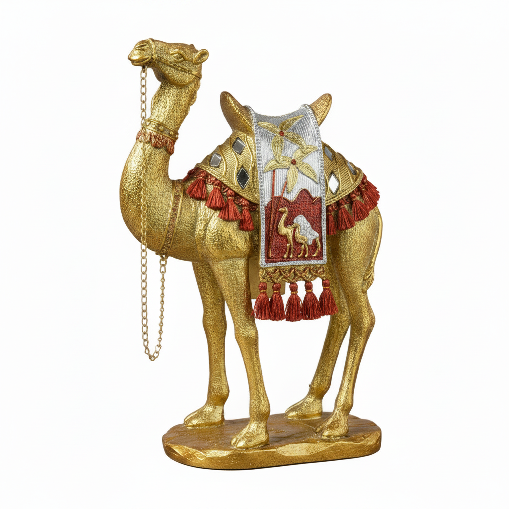 Golden Camel Decorative Statue