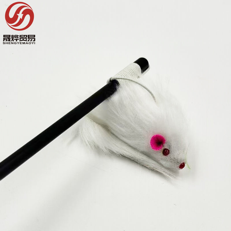 Mouse Cat Toy and Plush Cat Teaser Wand for Indoor Cats Playing