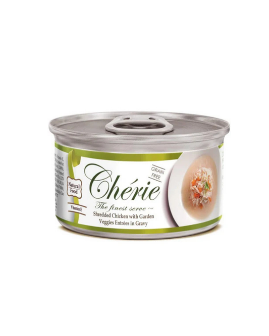 Cherie Shredded Chicken Veggies Entrées in Gravy 80g