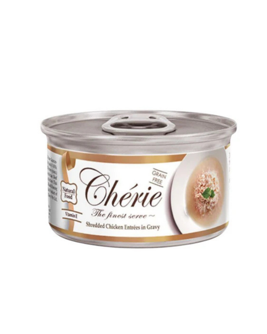 Cherie Sherdded Chicken Entrees in Gravy 80g