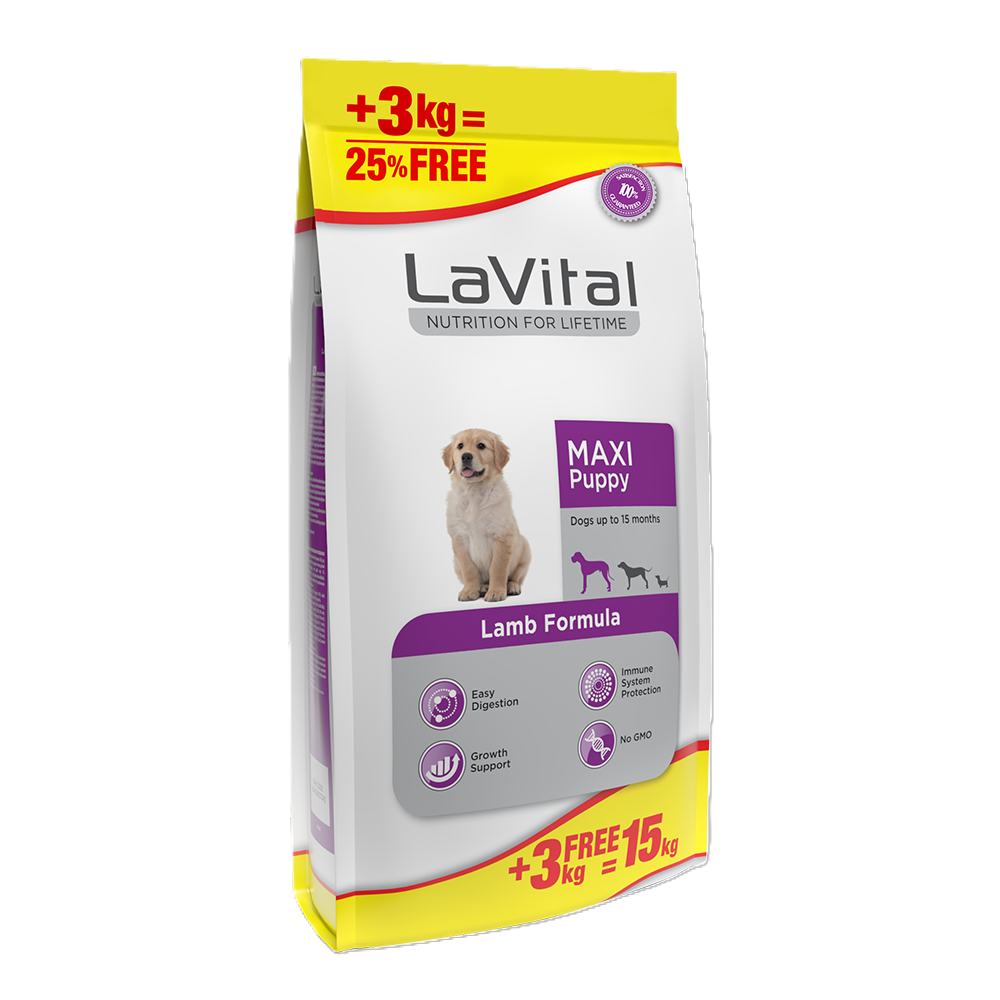 LAVITAL MAX PUPPY LAMB 15 KG