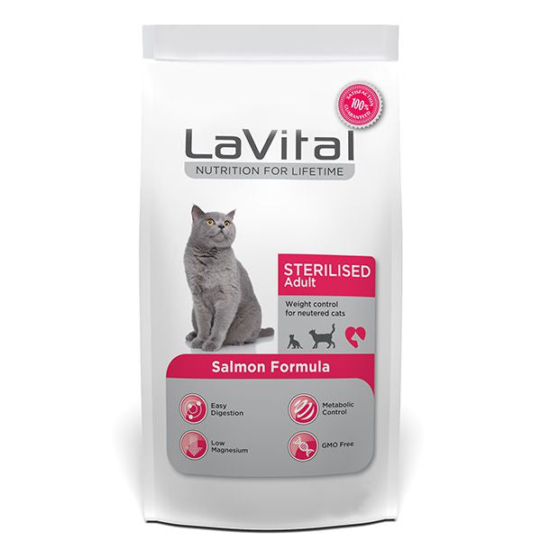LAVITAL CAT STERILISED ADULT SALMON 1,5 KG