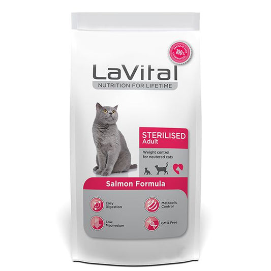 LAVITAL CAT STERILISED ADULT SALMON 1,5 KG