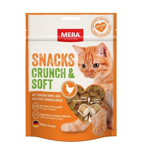 MERA CAT Crunch&Soft Chicken&Cheese 200g