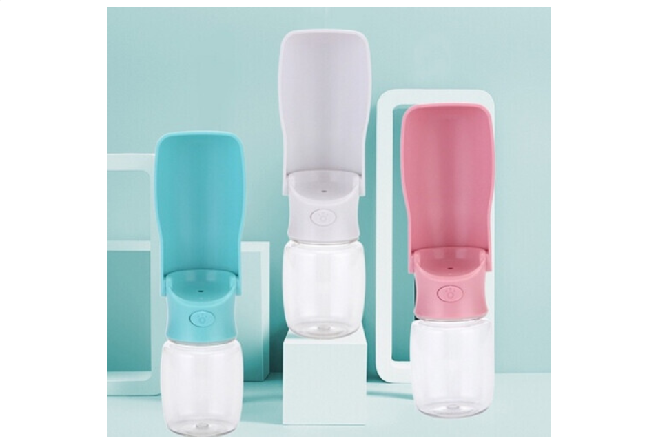 Outdoor Travel Pet Feeding Drinking Water Bottle